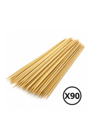 Set de 90 piques à brochettes Naturel 40 cm