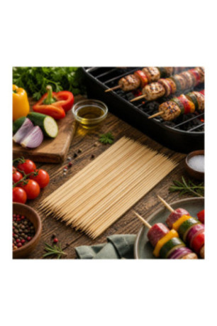 Set de 90 piques à brochettes Naturel 40 cm