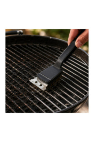Set de 2 brosses de nettoyage barbecue Noir 21 cm