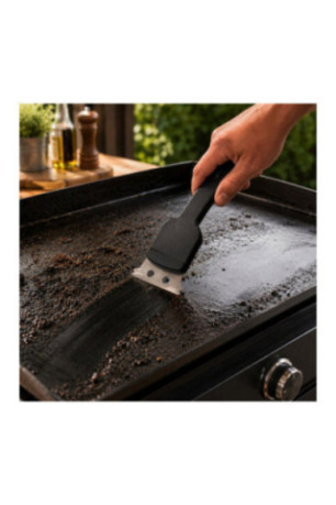 Set de 2 brosses de nettoyage barbecue Noir 21 cm