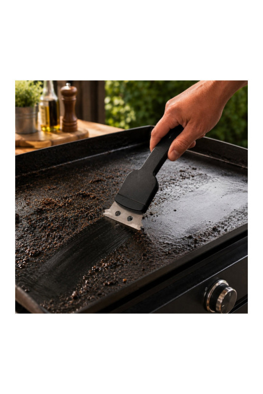 Set de 2 brosses de nettoyage barbecue Noir 21 cm