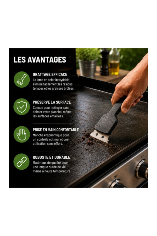 Set de 2 brosses de nettoyage barbecue Noir 21 cm