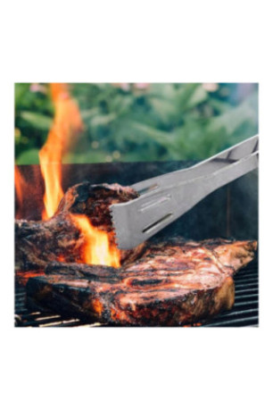 Pince de cuisine pour barbecue et plancha 33 x 6 x 4 cm