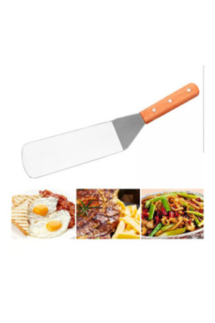 Spatule à poisson et fruits de mer Inox et bois 35 cm