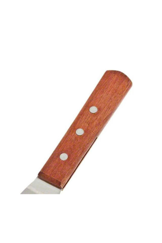 Spatule à poisson et fruits de mer Inox et bois 35 cm
