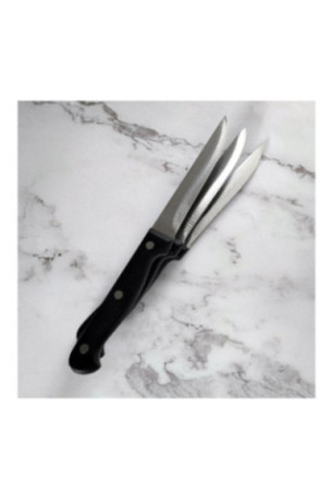 Lot de 3 couteaux à steak lame lisse 11 cm