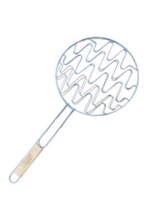 Double grille de barbecue ronde 30 cm