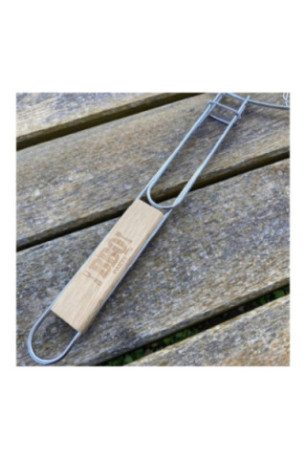 Double grille de barbecue ronde 30 cm