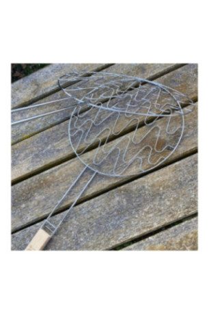Double grille de barbecue ronde 30 cm