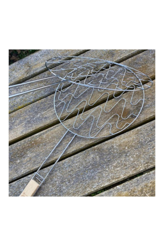 Double grille de barbecue ronde 30 cm