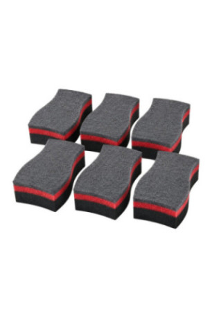 Set de 6 éponges barbecue double face 14.5 x 8 x 4 cm