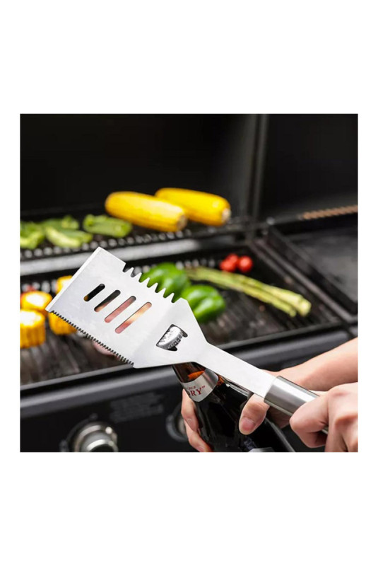 Spatule multifonctions pour barbecue Argent 35 cm