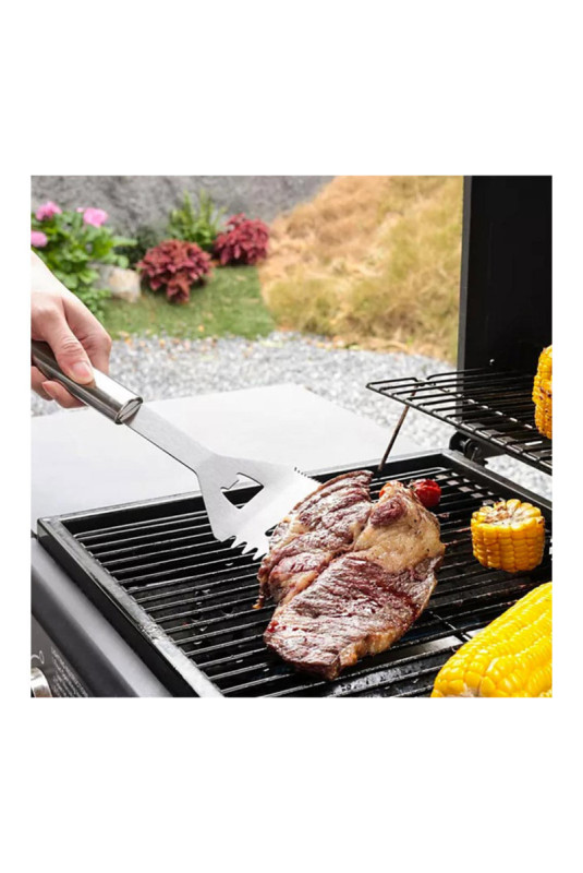 Spatule multifonctions pour barbecue Argent 35 cm