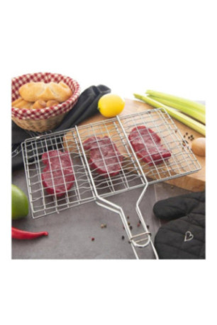 Double grille barbecue 34 x 22 cm