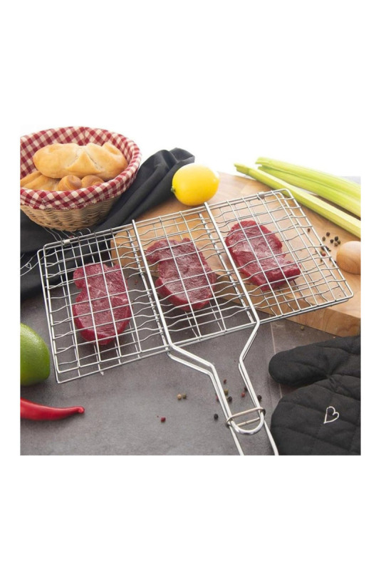 Double grille barbecue 34 x 22 cm