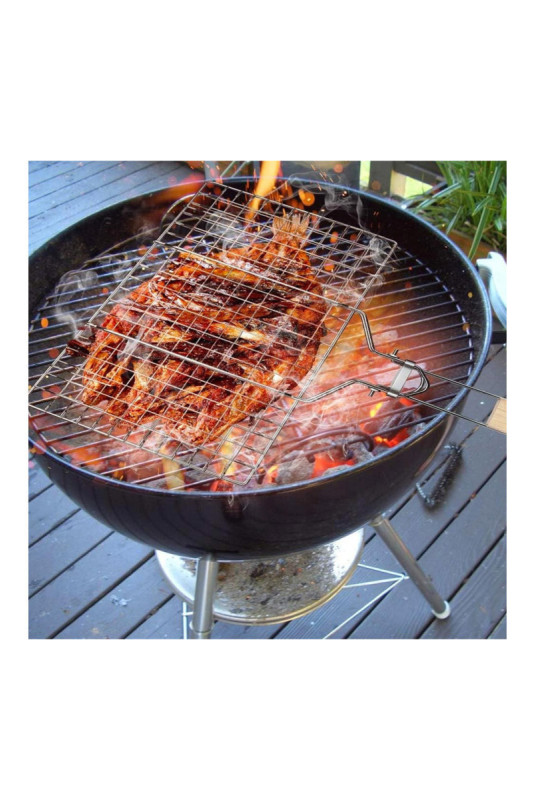Double grille barbecue 34 x 22 cm