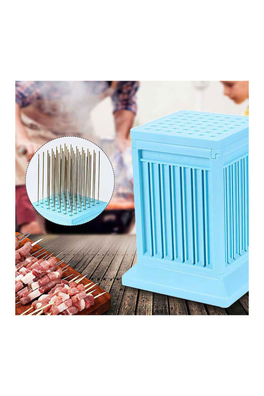 Fabrique à brochettes Easy Brochettes Bleu 18 x 14 x 12 cm