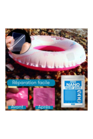 Patchs de réparation Super Nano Transparent 6 x 6 cm