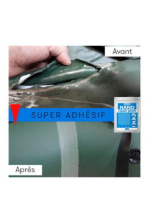 Patchs de réparation Super Nano Transparent 6 x 6 cm