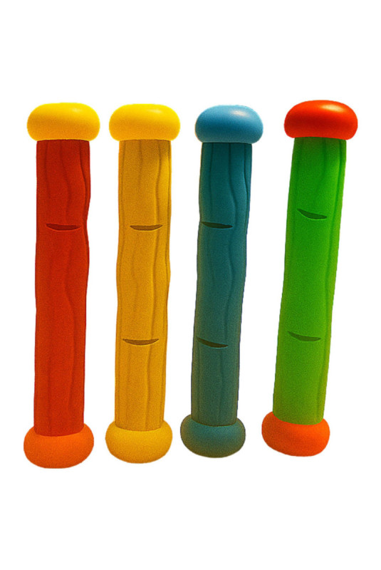 Kit de 4 bâtons de plongée Multicolore 18 cm