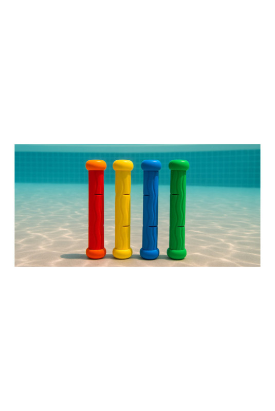 Kit de 4 bâtons de plongée Multicolore 18 cm
