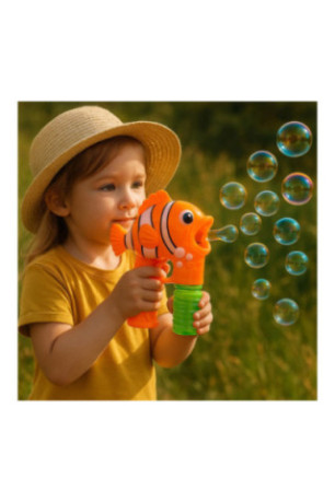 Pistolet à bulles Poisson clown orange