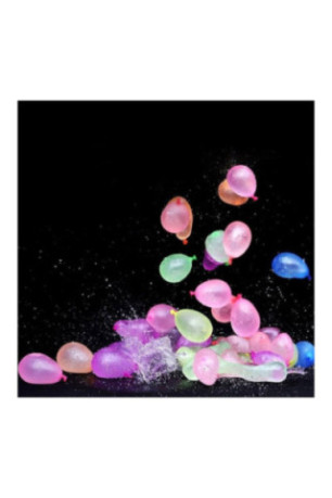 Lot de 111 bombes à eau multicolores