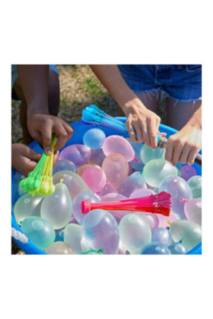 Lot de 111 bombes à eau multicolores