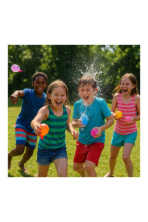 Lot de 111 bombes à eau multicolores
