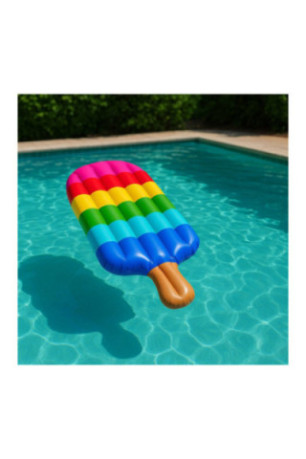 Bouée gonflable géante Glace multicolore 107 cm