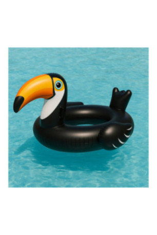 Bouée gonflable géante Toucan multicolore 128 cm