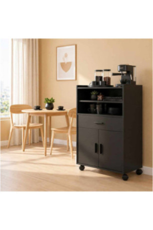 Meuble d'appoint de cuisine - Noir