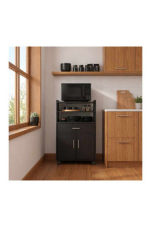 Meuble d'appoint de cuisine - Noir
