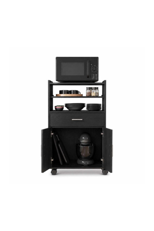 Meuble d'appoint de cuisine - Noir