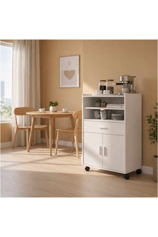 Meuble d'appoint de cuisine - Blanc