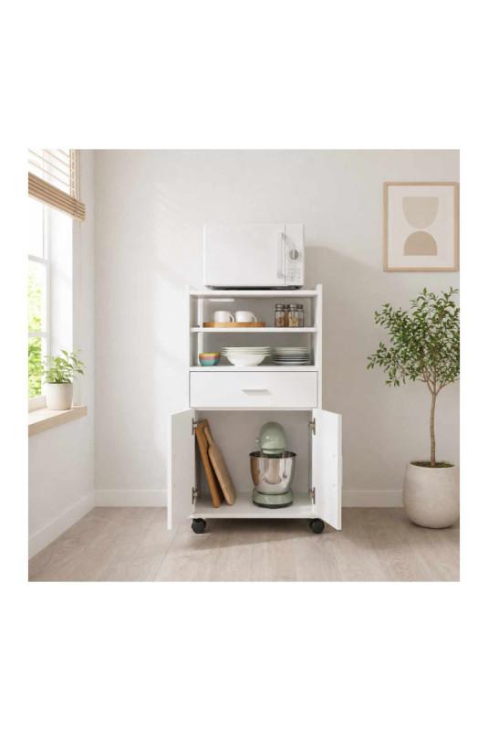 Meuble d'appoint de cuisine - Blanc