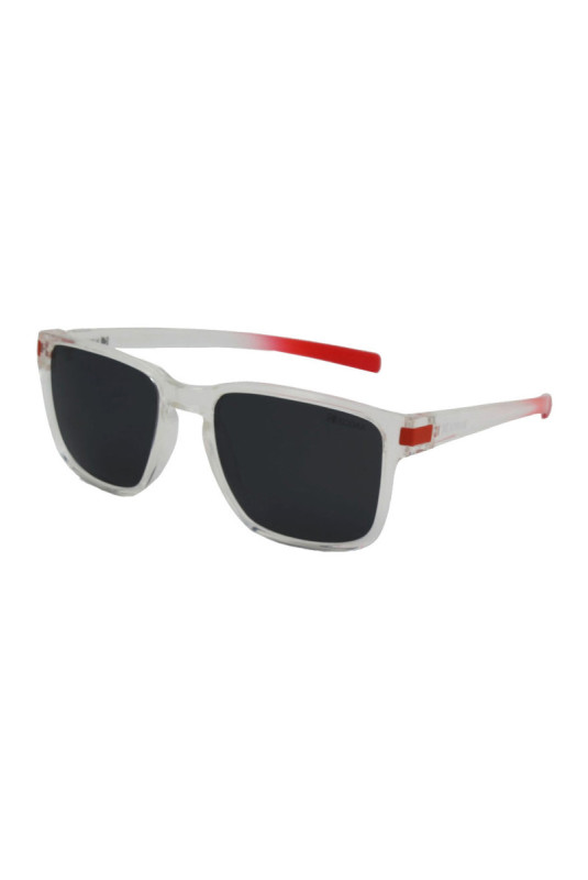 Lunettes de soleil carrées polarisées Homme Transparent