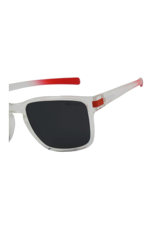 Lunettes de soleil carrées polarisées Homme Transparent