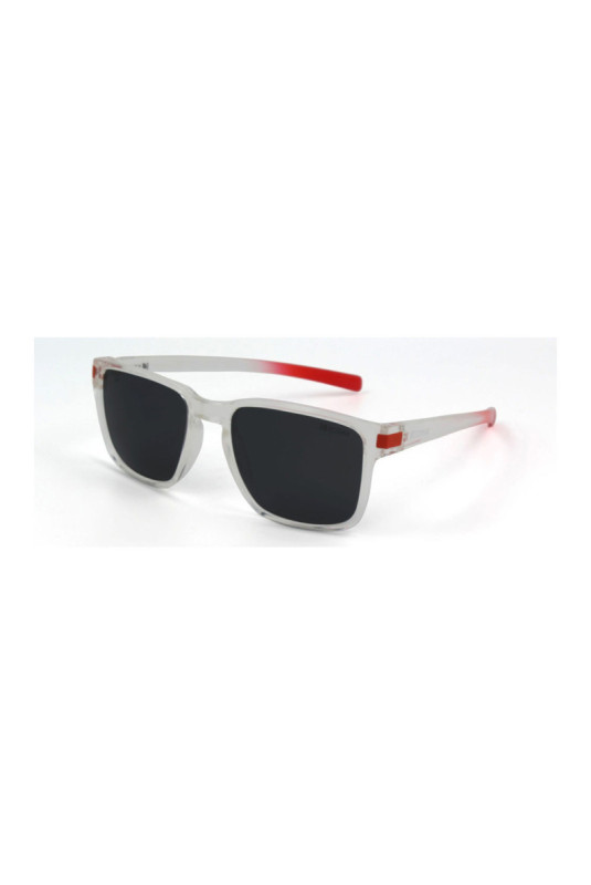 Lunettes de soleil carrées polarisées Homme Transparent
