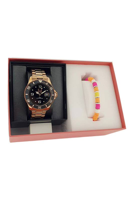 Montre Quartz - Homme - ROSE/ROSE/Black