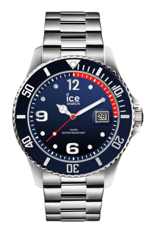 Montre Quartz - Homme - Silvered/Silvered/BLUE