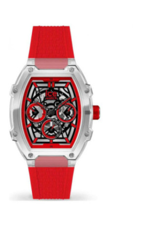 Montre Quartz - Femme - Transparent/Red/GRAY