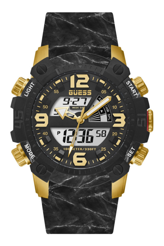 Montre Quartz - Golden/Black/Black