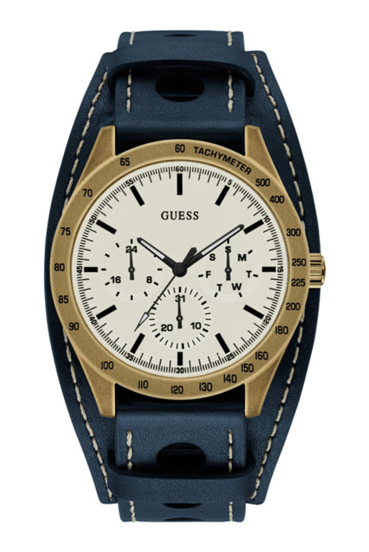 Montre Quartz - Golden/Blue/Beige