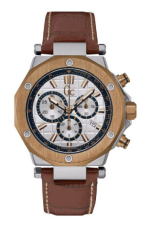 Montre Quartz - Silvered/Brown/Gray