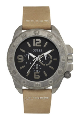 Montre Quartz - Silvered/Beige/Black