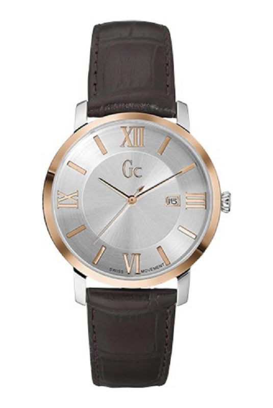 Montre Quartz - Silvered/Brown/Gray