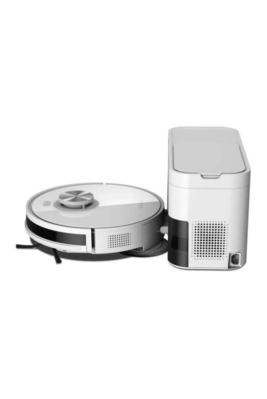 Robot aspirateur 2-en-1 avec collecteur de poussière Blanc 520 ml