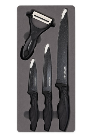 Set de 3 couteaux et 1 éplucheur GERMAN LINE