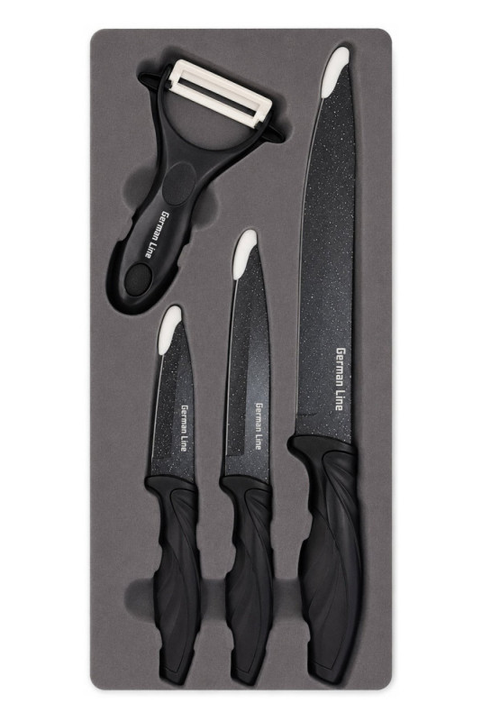Set de 3 couteaux et 1 éplucheur GERMAN LINE